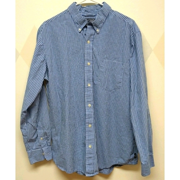 Chaps 100% cotton button down men's shirt - Picture 1 of 10